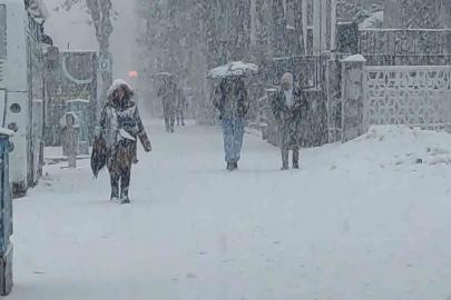 Van’da lapa lapa kar yağdı: 405 yerleşim yerinin yolu kapalı