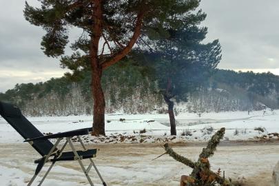 Yağan kar sonrası Adliye Göledi piknikçilerin akınına uğradı