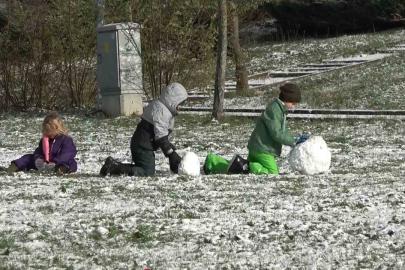 Yalova yeni yılı karla karşıladı