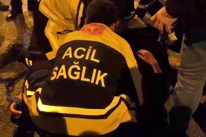 Yolda baygın bulunan kadın hastaneye kaldırıldı