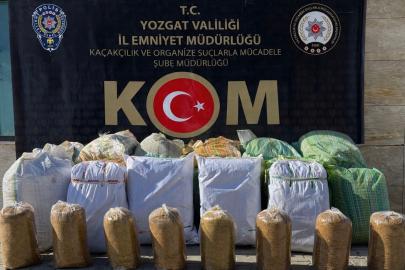 Yozgat’ta 650 kilo tütün ele geçirildi