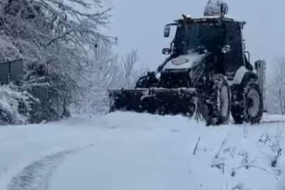 Zonguldak’ta kar yağışı nedeniyle 82 köy yolu ulaşıma kapandı