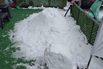 Zonguldak’ta pes dedirten olay; "Bana çarptı" deyip kardan adamı dövdüler