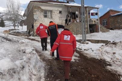Zorlu kış şartlarında ihtiyaç sahiplerine destek