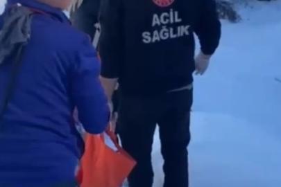 Zorlu yollar aşıldı, evde bakım hastasına zamanında müdahale
