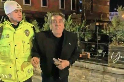 2.14 promil alkolle yakalandı: Gazeteciye el sallayıp yüzüne tükürdü