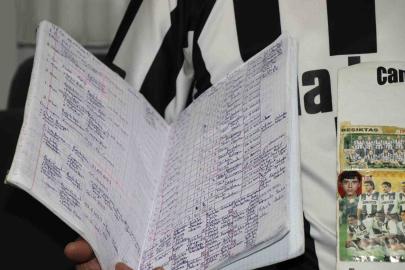 25 yıldır Beşiktaş’ın her maçını tek tek not ediyor