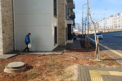 Adıyaman Belediyesi’nden Örenli TOKİ’de haşereyle mücadele