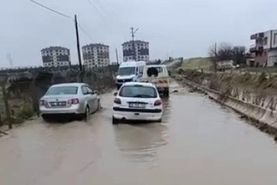 Adıyaman’da yol göle döndü