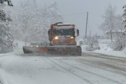 Ahmetusta geçidi’nde kar mesaisi: Ekipler seferber oldu
