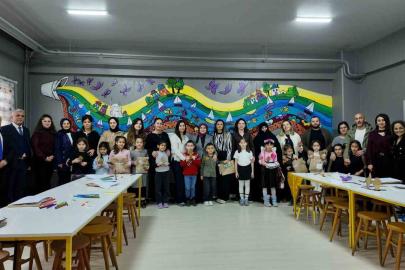 Aileler masal atölyesinde buluştu