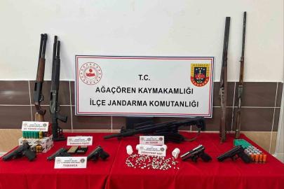 Aksaray’da jandarmadan uyuşturucu ve kaçak silah operasyonu: 7 gözaltı