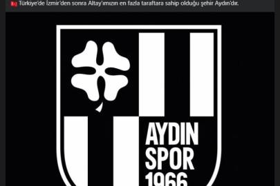 Altay’dan Aydınspor’a ’destek’ paylaşımı