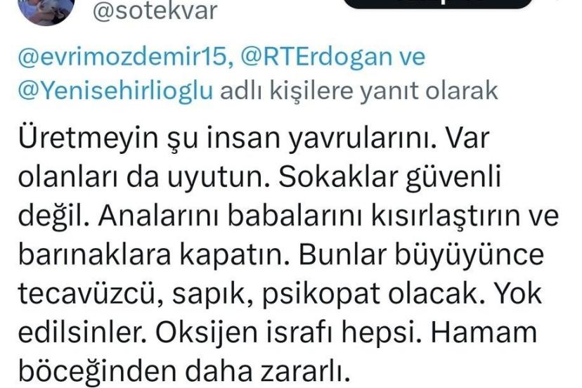 Ankara’da akademisyenin çocukları hedef alan paylaşımlarına tepki