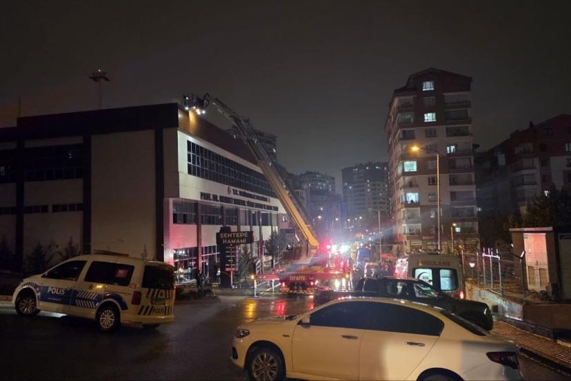Ankara’da saunada çıkan yangın söndürüldü
