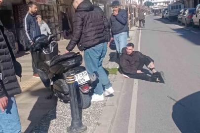 Antalya’da 100 metre arayla motosikletlileri yola savuran iki kaza: 1 yaralı