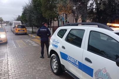 Ara tatil sonrası Germencik’te okul önlerinde zabıta mesaisi