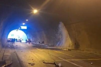 Araklı Tüneli’nde kaza: 4 yaralı