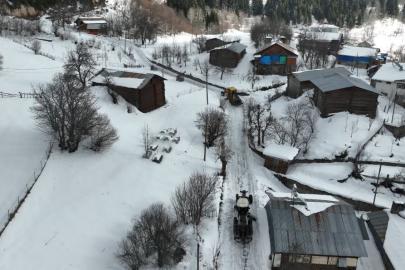 Artvin Orman Bölge Müdürlüğü’nden karla mücadeleye destek