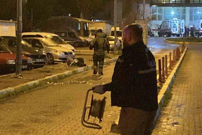 Aydın’da hastane önündeki şüpheli valizden giyecek çıktı