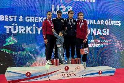 Aydınlı güreşçi, Trabzondan madalyayla döndü