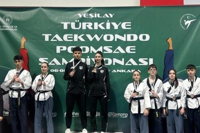 Aydınlı sporlar Taekwondo Poomsae Şampiyonası’nda Türkiye şampiyonu oldu