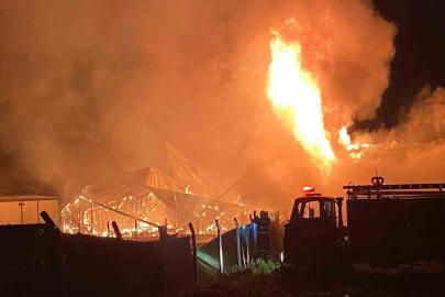 Bağ evinde çıkan yangın diğer bağ evine de sıçradı