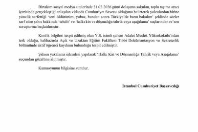 Bakan Gürlek: "Hukukun üstünlüğü ilkesinden taviz vermeyeceğimizi bir kez daha vurguluyorum"