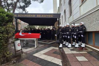 Bandırma’da görevli Polis Memuru Murat Saçan son yolculuğuna uğurlandı