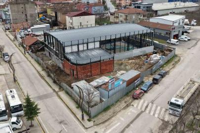 Başiskele’de kapalı spor salonu inşaatı yükseliyor