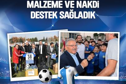 Başkan Büyükkılıç’tan amatör spora 5.6 milyon TL’lik dev destek