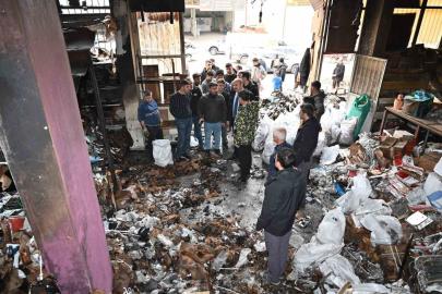 Batman’da sanayi sitesinde yangın: Alevler büyümeden söndürüldü