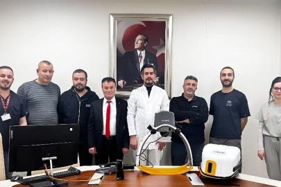 Bayburtlu hayırsever hastaneye otomatik kalp masajı cihazı bağışladı