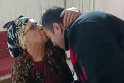 ’Benim size borcum ne’ sorusuna ’sen bize dua et yeter’ yanıtını alınca itfaiyeciyi alnından öptü