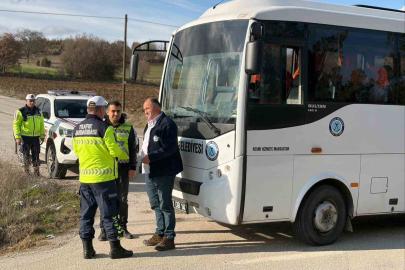 Bilecik’te sivil otobüs denetiminde 1 sürücüye işlem