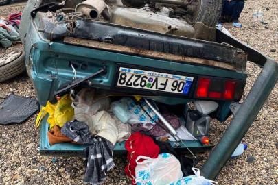 Bolu’da otomobil takla attı, 4 kişi yaralandı