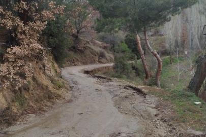 Bozuk yol yağışların ardından çileye döndü