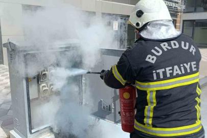 Burdur’da trafoda yangın paniği
