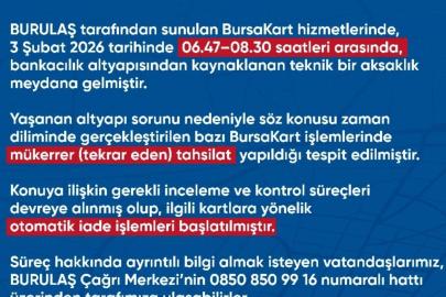 BURULAŞ’tan önemli uyarı