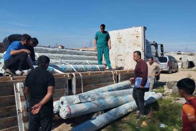 Büyükşehir Belediyesinden üreticiye sera naylonu desteği