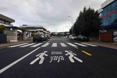 Büyükşehir Kolejler Bölgesi’nde yol yapım çalışmalarını tamamladı