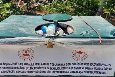 Çanakkale’de 8 yılda yaklaşık 500 bin adet bitki koruma ürünü zirai atık ambalajı toplanarak imha edildi