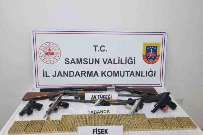 Canik’te havaya ateş açan 2 şüpheliye jandarma baskını: Cephanelik gibi ev