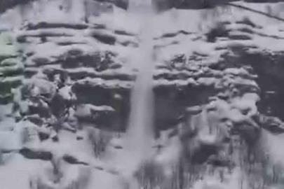 Çığ düşme anı kamerada