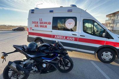 Ciple motosiklet çarpıştı: 1 yaralı