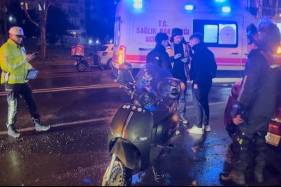 Çorlu’da çukura dalan motosikletli yaralandı