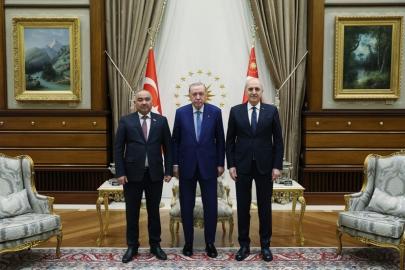 Cumhurbaşkanı Erdoğan, Kırgızistan Meclis Başkanı Turgunbek uulu’yu kabul etti