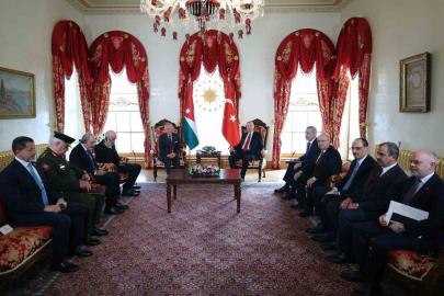 Cumhurbaşkanı Erdoğan, Ürdün Kralı 2. Abdullah ile bir araya geldi