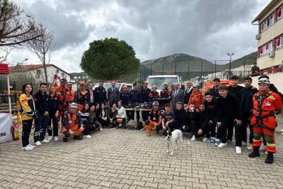 Datça’da deprem tahliye tatbikatı gerçekleştirildi