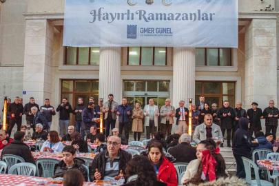 Davutlar’da oruçlar Kuşadası Belediyesi’nin iftar sofrasında açıldı